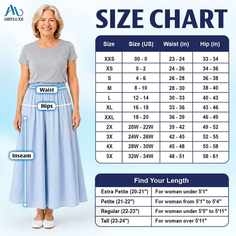 AiryLuxe – Elegante Weite Hosenröcke für Damen