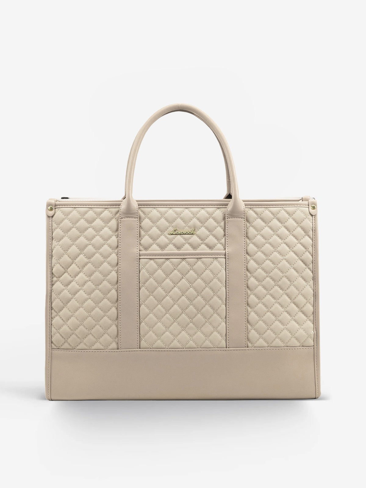 2 Pcs Quilted Laptop Tote Bag, 15.6" 17"