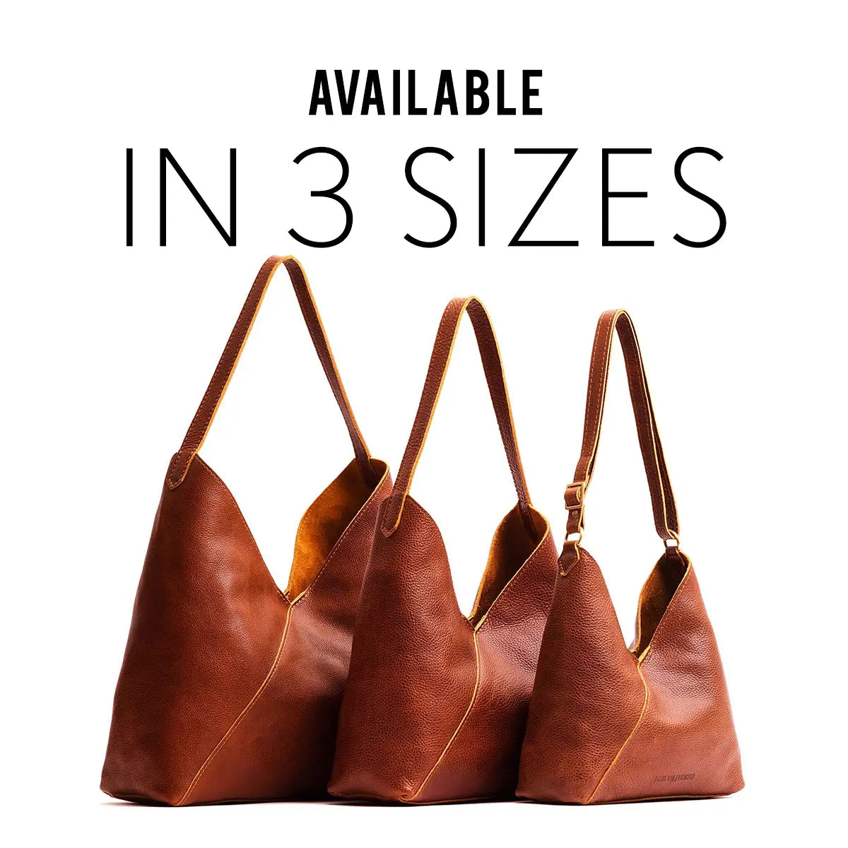 Portland Leather Naomi Shoulder Bag - Real Leather Crossbody & Slouchy Hobo Purse for Women