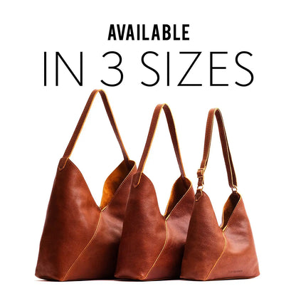 Portland Leather Naomi Shoulder Bag - Real Leather Crossbody & Slouchy Hobo Purse for Women
