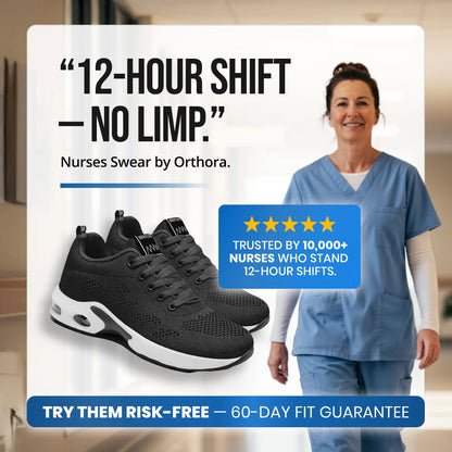 Homeveloa™ Pro — 12-Hour Shift Shoes for All-Day Foot, Knee & Back Pain Relief