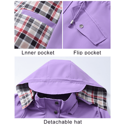 🔥Last Day Sale 60% OFF⏰🧥🌧️Ultimate Plaid Waterproof Jacket for Women🍃