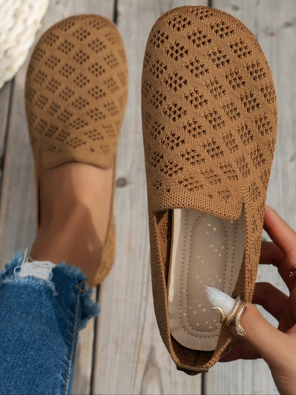 Women's Hollow Out Knit Shoes