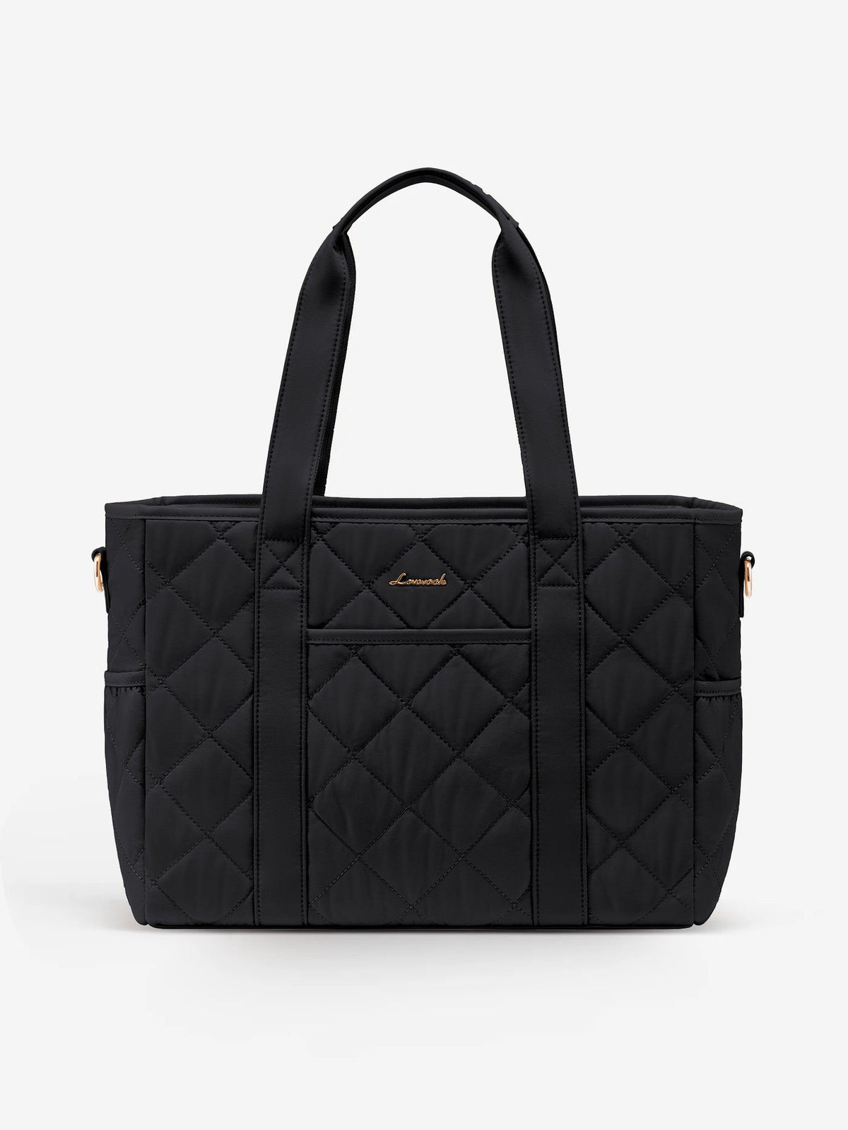 2Pcs Quilted Puffer Laptop Handbag, 15.6" 17"