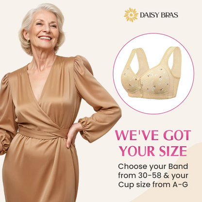 Daisy Bra – LETZTER TAG 80 % RABATT – Bequemer & Praktischer Vorderverschluss-BH