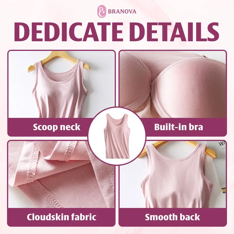 BraNova – Weiches Tanktop für Damen mit integriertem BH