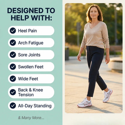 Orthora Comfy – Bequeme orthopädische Sneaker für Senioren mit Fußgewölbestütze
