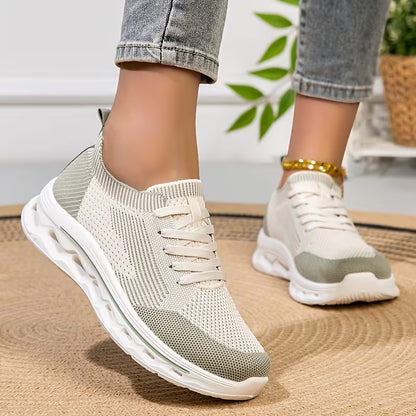 Women’s Breathable Knit Walking Shoes – Lightweight & Supportive Comfort