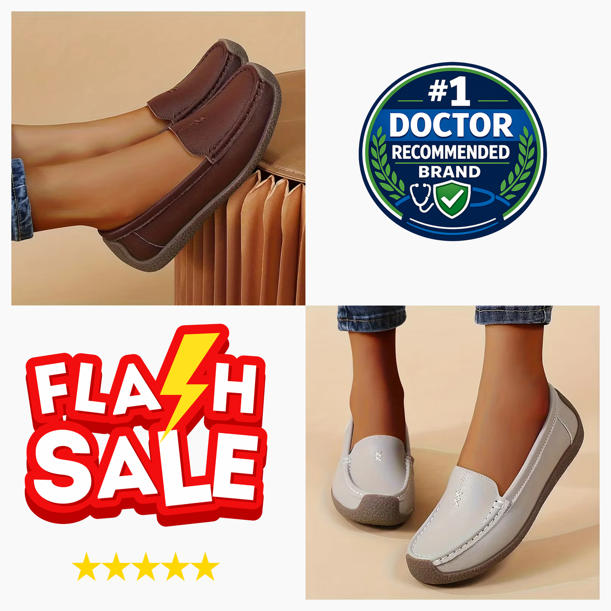 Women’s Comfort Loafers –All-Day Comfort & Supportive Footbed