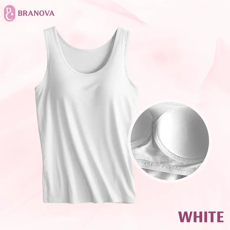 BraNova - Weiches Tanktop mit integriertem BH für Damen