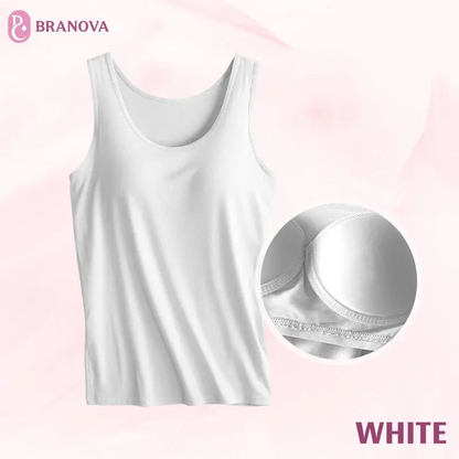 BraNova - Weiches Tanktop mit integriertem BH für Damen