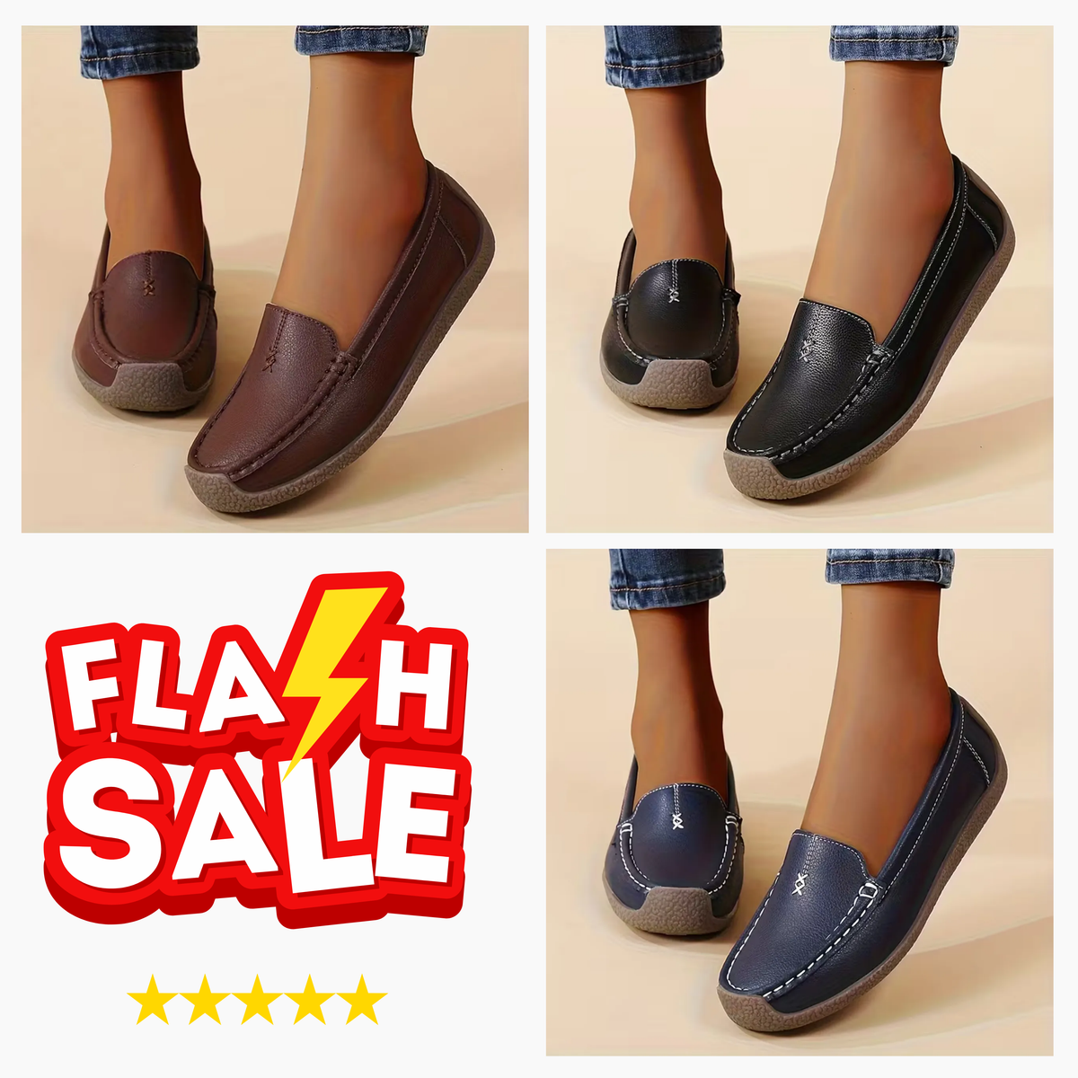 Women’s Comfort Loafers –All-Day Comfort & Supportive Footbed