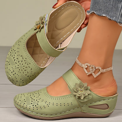 Orthopedic Wide-Toe Wedge Sandals – Lightweight & Non-Slip