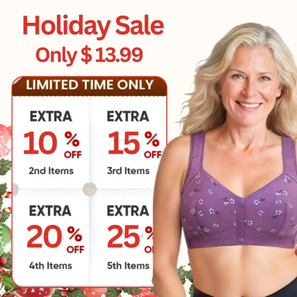 Daisy Bra – LETZTER TAG 80 % RABATT – Bequemer & Praktischer Vorderverschluss-BH