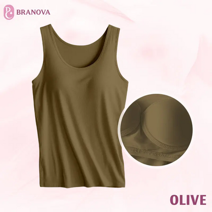 BraNova - Weiches Tanktop mit integriertem BH für Damen