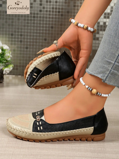 Goreyodoly elegante, lässige Slipper für Damen mit Kettenverzierung
