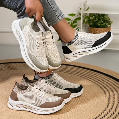 Women’s Breathable Knit Walking Shoes – Lightweight & Supportive Comfort