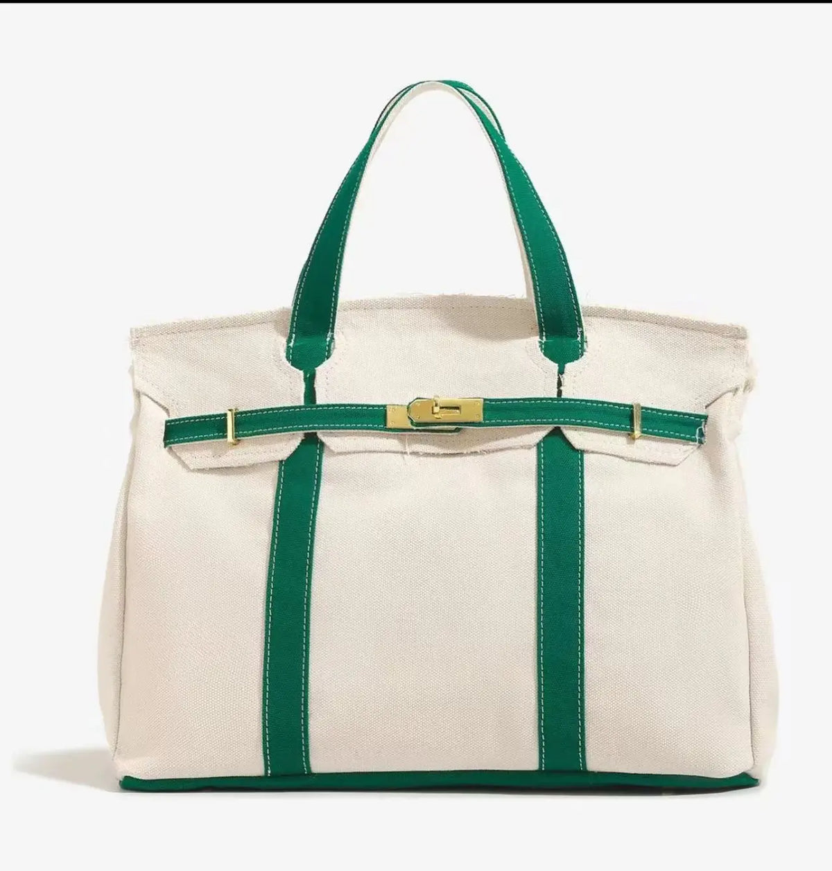 Women's 2026 New Chic Canvas Tote - Colorblock Bag, Elegant Commuter Work Bag for Women, Distressed Lightweight Roomy Everyday Purse Handbag