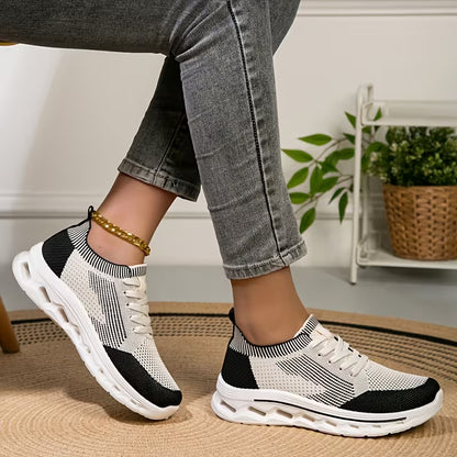 Women’s Breathable Knit Walking Shoes – Lightweight & Supportive Comfort