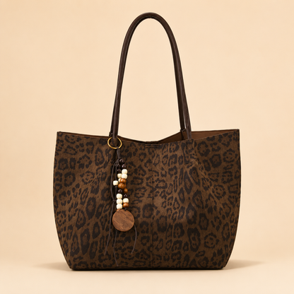 Velmora Leopard Tote – Geräumiger Alltagsstil für jeden Anlass