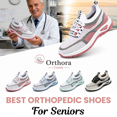 Orthora Comfy – Bequeme orthopädische Sneaker für Senioren mit Fußgewölbestütze