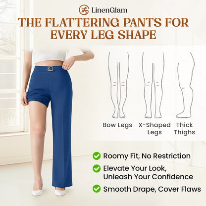 LinenGlam - LAST DAY 70% OFF - Women's All-Season Wide Leg Pants