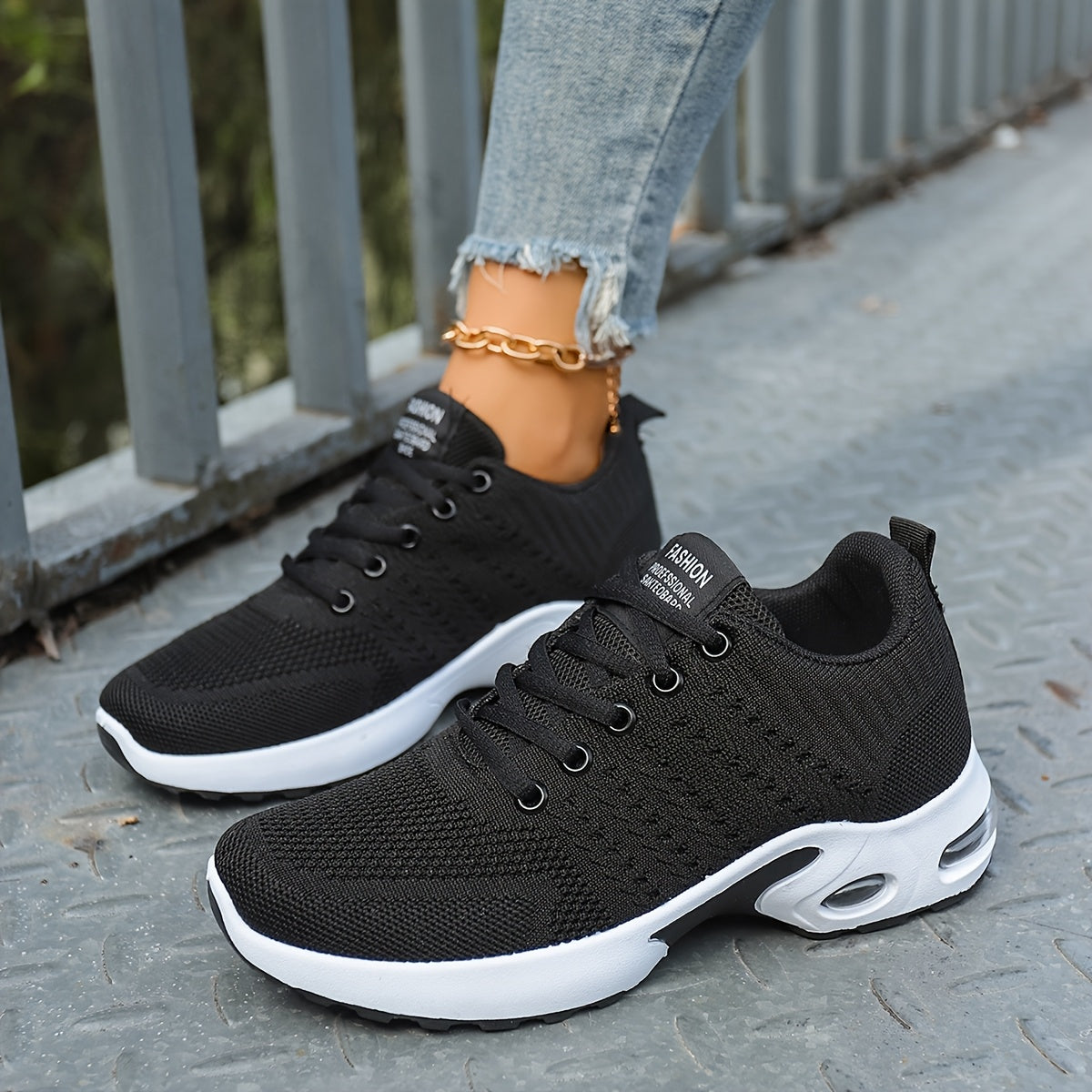 Orthopedic sneakers with a cushioned feel and breathable uppers.