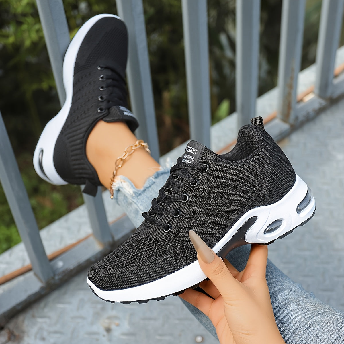 Orthopedic sneakers with a cushioned feel and breathable uppers.