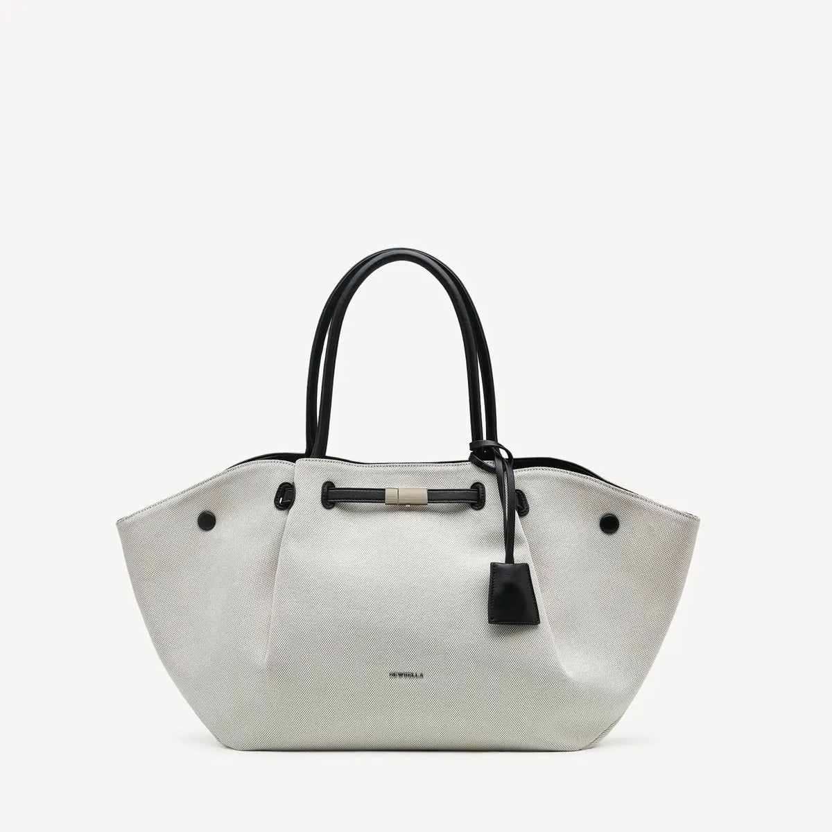 NEWBELLA Marella M Collapsible PU Leather Tote Bag with Magnetic Closure and Luggage Sleeve for Work and Travel #sohoch