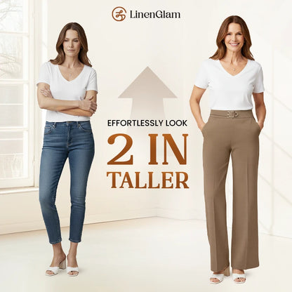 LinenGlam - LAST DAY 70% OFF - Women's All-Season Wide Leg Pants