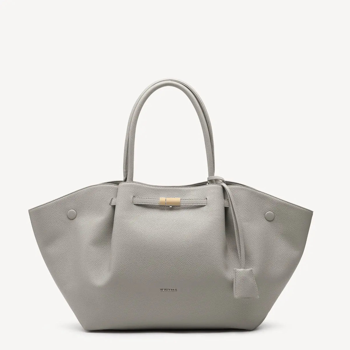 NEWBELLA Marella M Collapsible PU Leather Tote Bag with Magnetic Closure and Luggage Sleeve for Work and Travel #sohoch