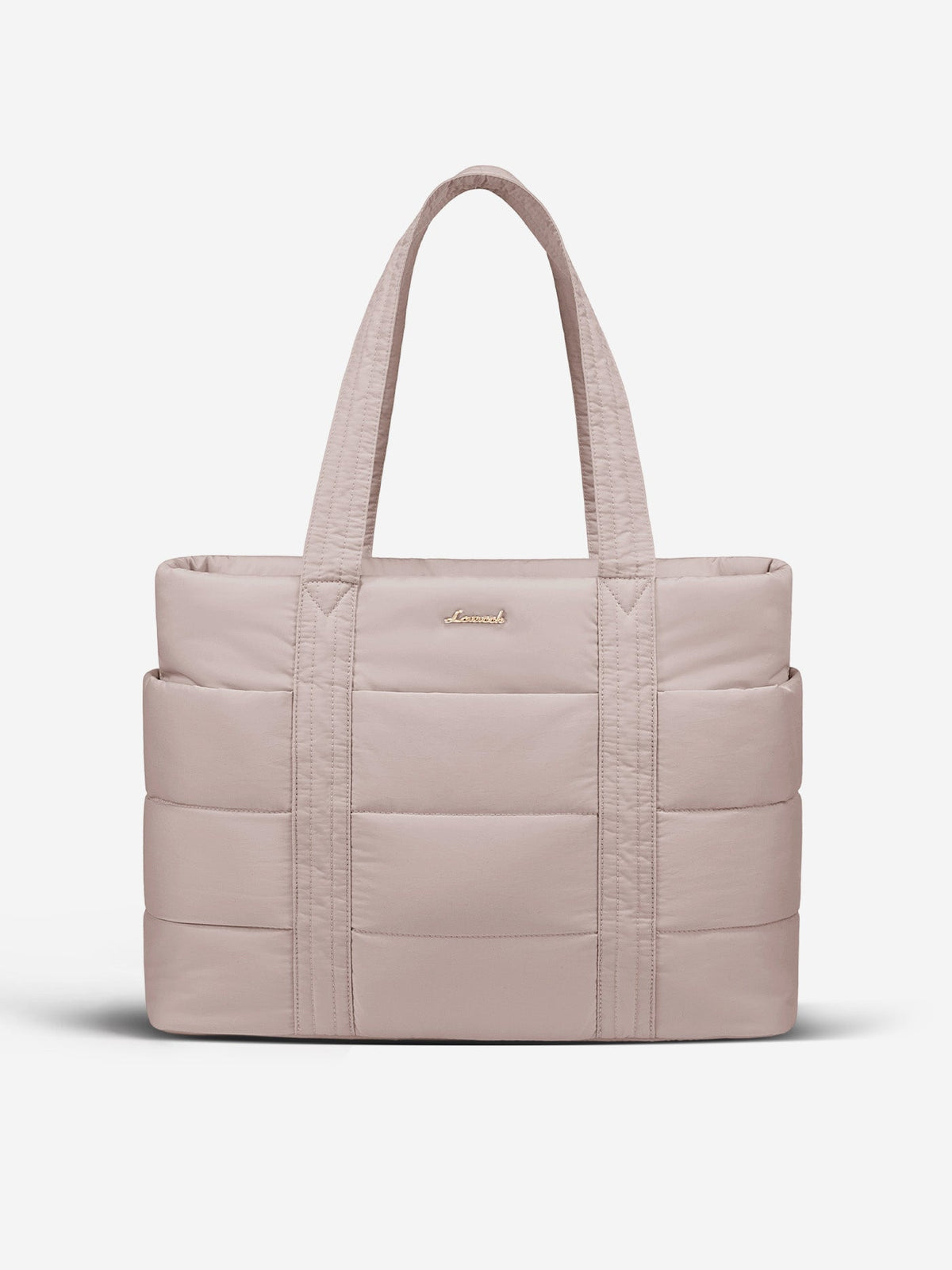 Large Puffer Work Tote Bag, 15.6" 17"