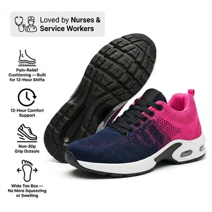 Homeveloa™ Pro — 12-Hour Shift Shoes for All-Day Foot, Knee & Back Pain Relief