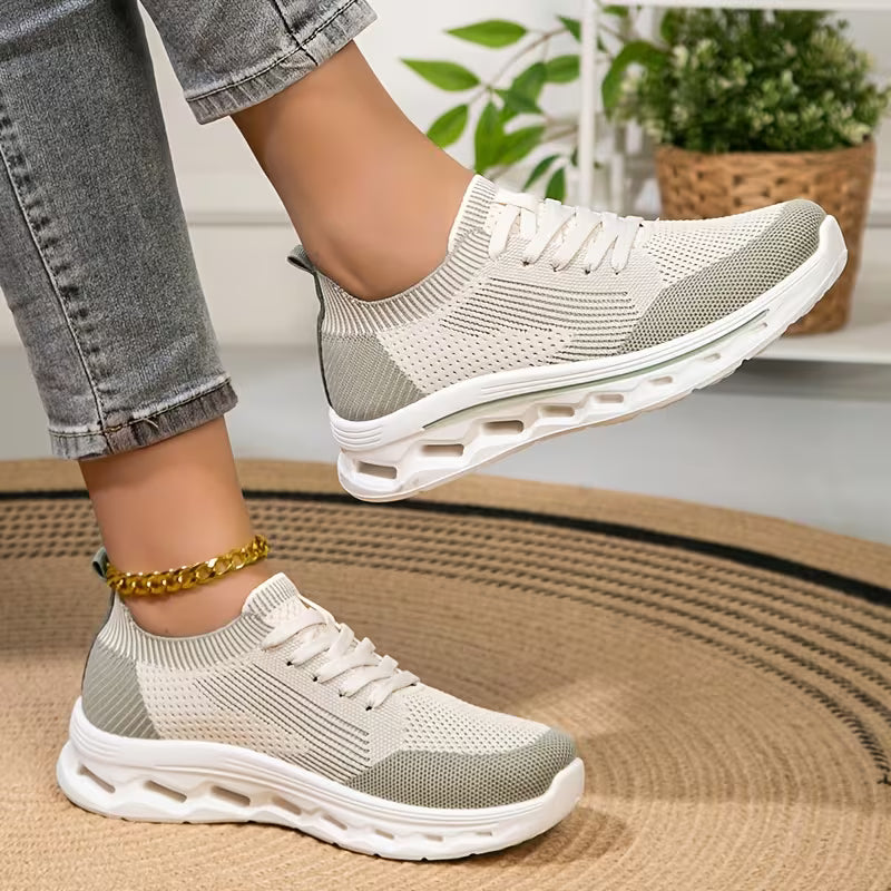 Women’s Breathable Knit Walking Shoes – Lightweight & Supportive Comfort