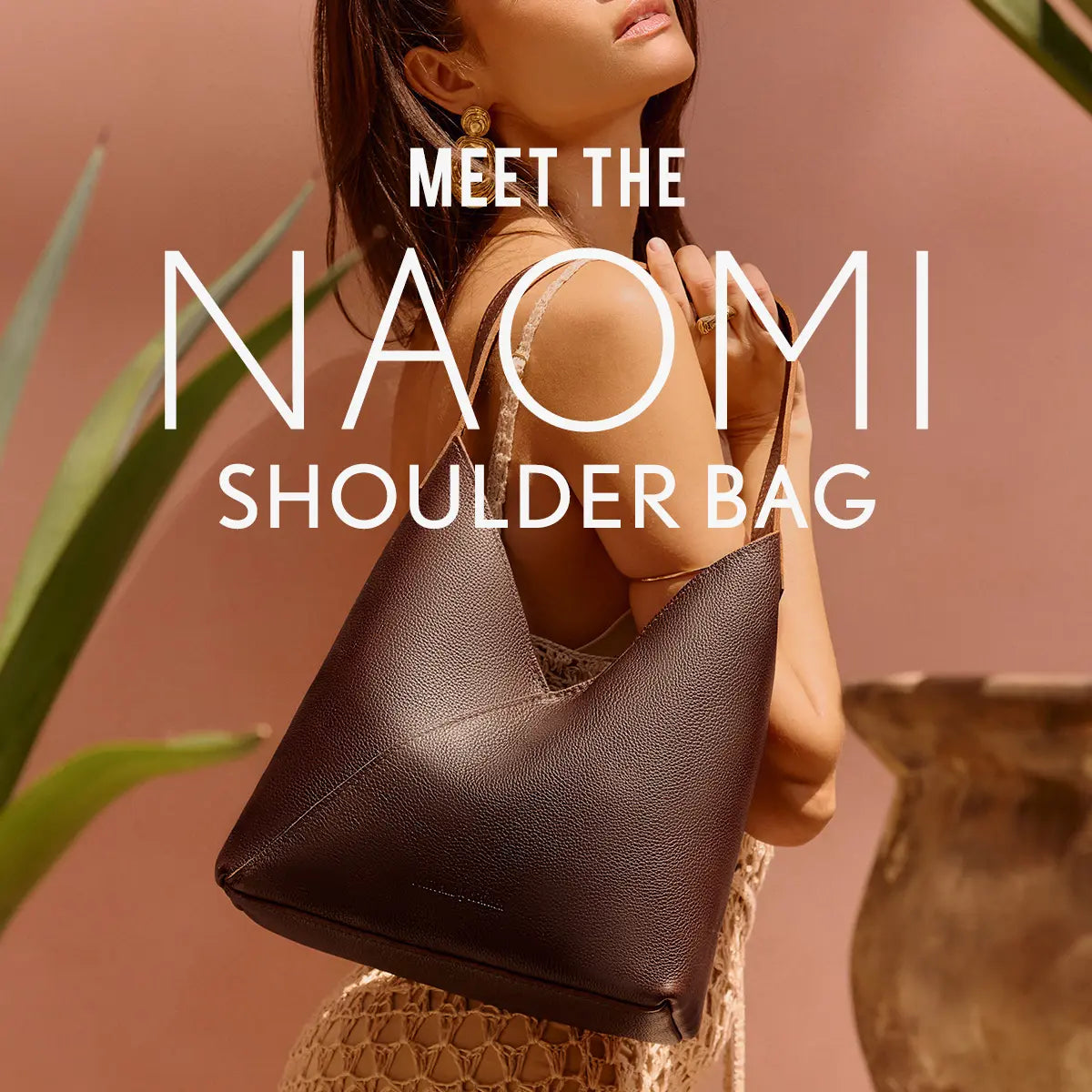 Portland Leather Naomi Shoulder Bag - Real Leather Crossbody & Slouchy Hobo Purse for Women