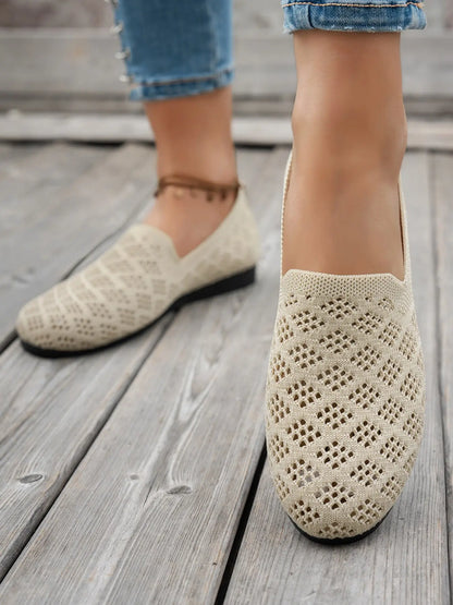 Women's Hollow Out Knit Shoes