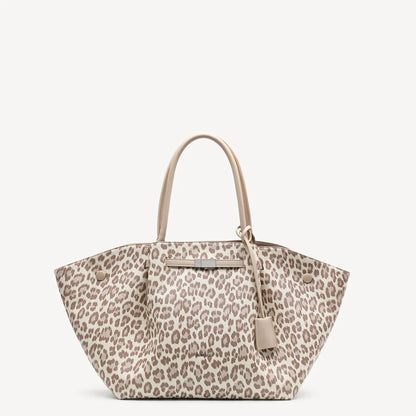 NEWBELLA Marella M Collapsible PU Leather Tote Bag with Magnetic Closure and Luggage Sleeve for Work and Travel #sohoch