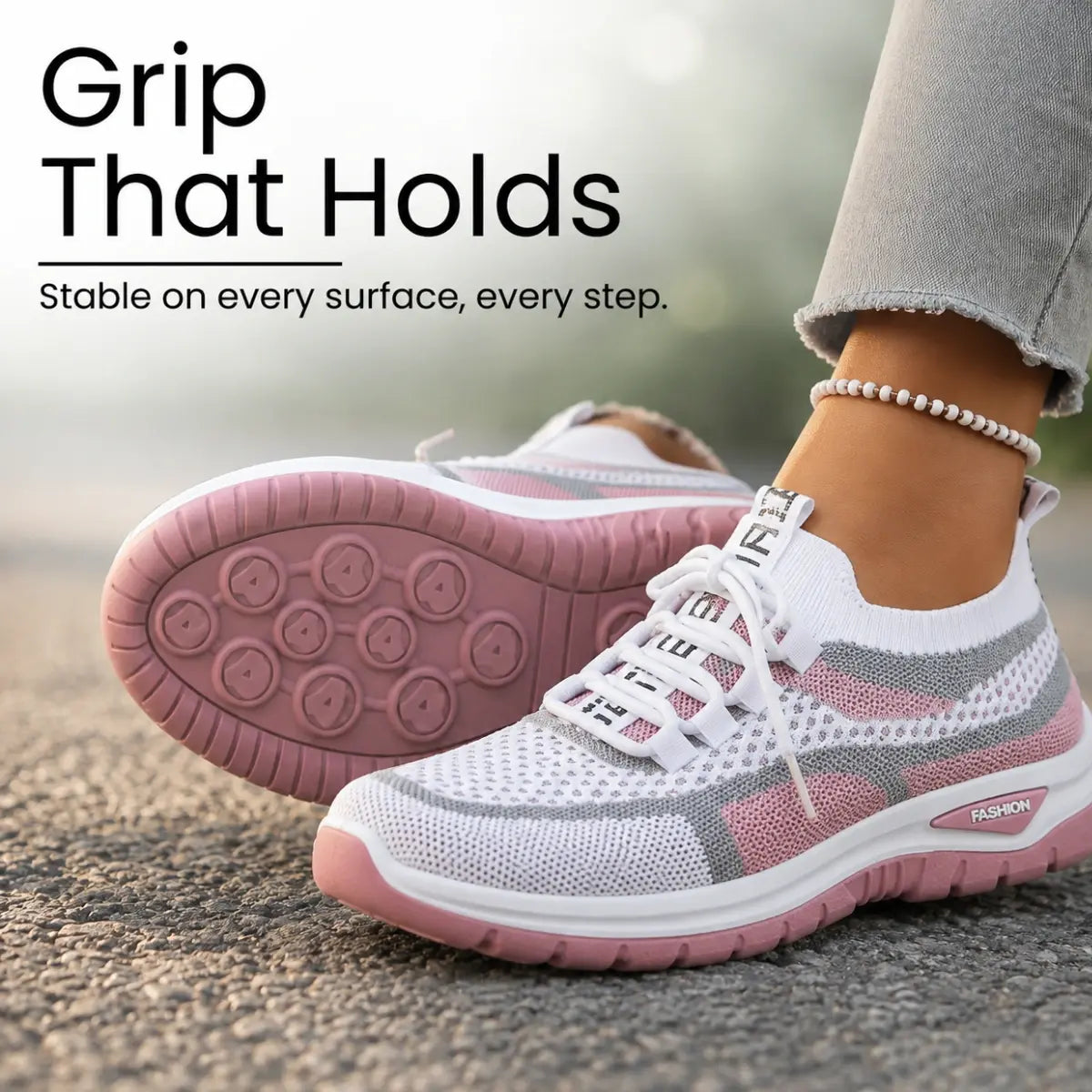 Orthora Comfy – Bequeme orthopädische Sneaker für Senioren mit Fußgewölbestütze
