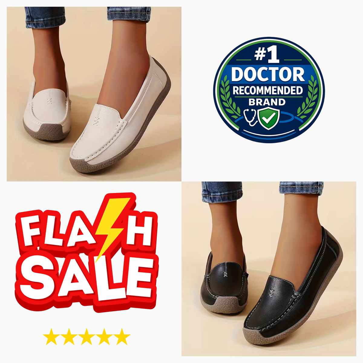 Women’s Comfort Loafers –All-Day Comfort & Supportive Footbed