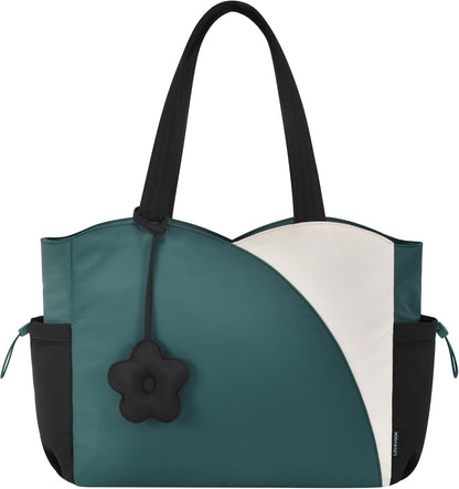 LOVEVOOK Tote Bag for Women, Puffer Work Bags with Zipper for Daily Travel College, Teacher Nurse Laptop Handbags Purses Gift