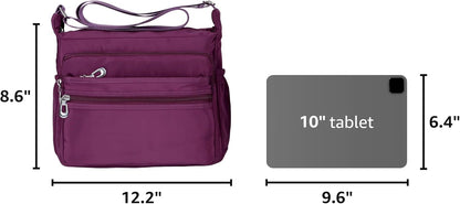 🔥 SALE 58% OFF🔥 – Crossbody Bag for Women, Waterproof Multi-Pocket Nylon Purse