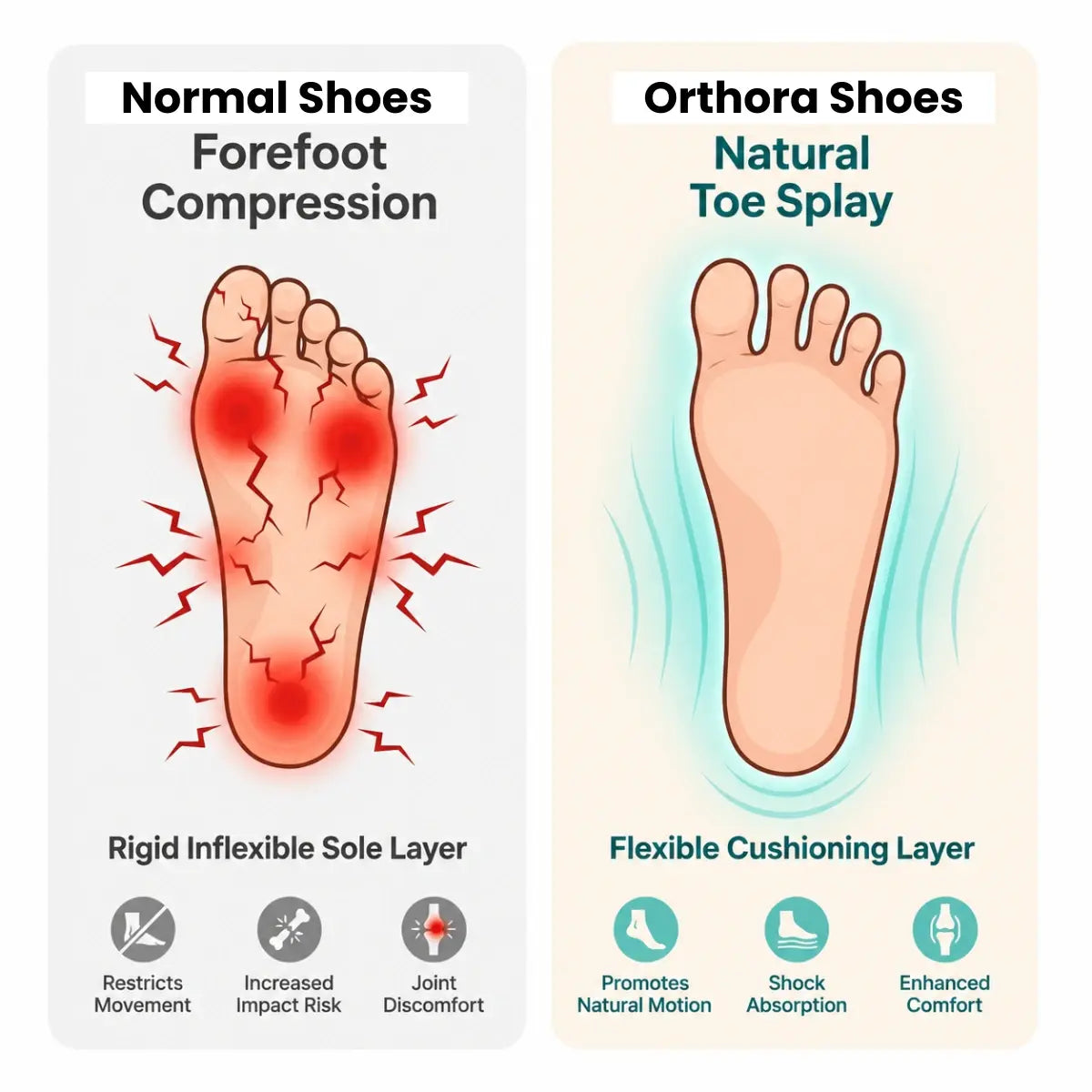 Orthora Comfy – Bequeme orthopädische Sneaker für Senioren mit Fußgewölbestütze