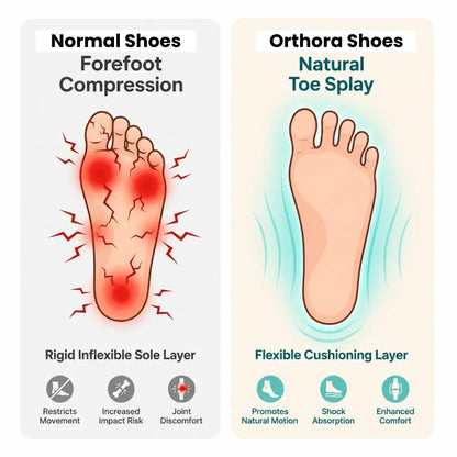 Orthora Comfy – Bequeme orthopädische Sneaker für Senioren mit Fußgewölbestütze