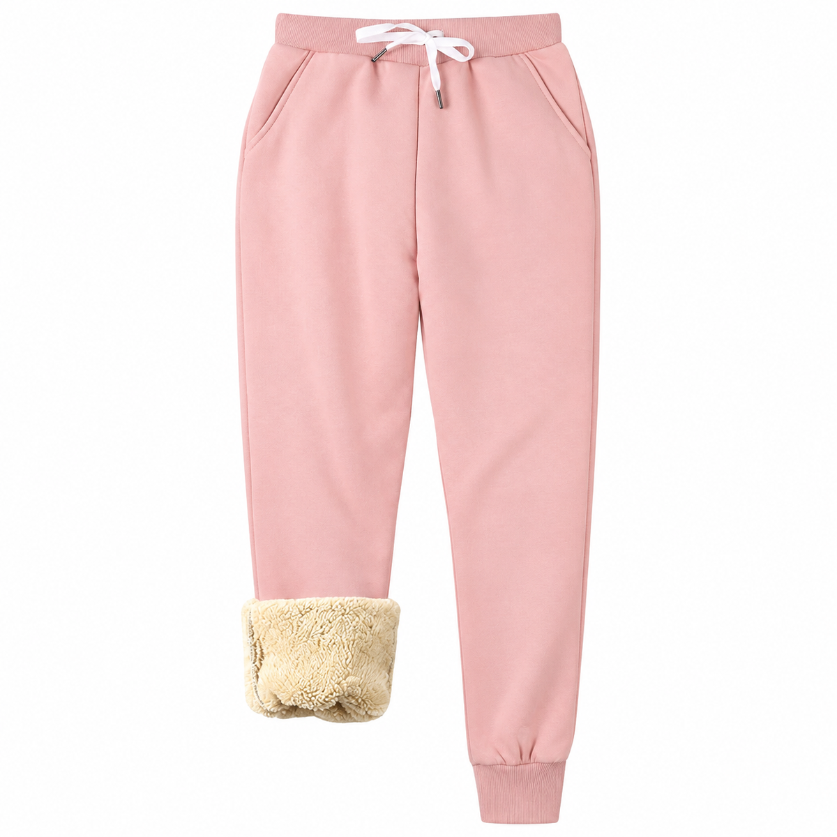 Women's Warm Sherpa Lined Athletic Sweatpants Jogger Fleece Pants