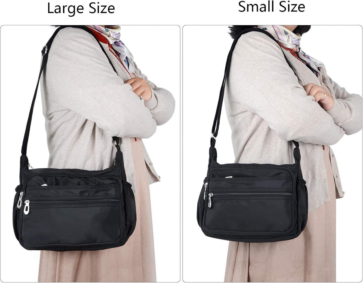 🔥 SALE 58% OFF🔥 – Crossbody Bag for Women, Waterproof Multi-Pocket Nylon Purse