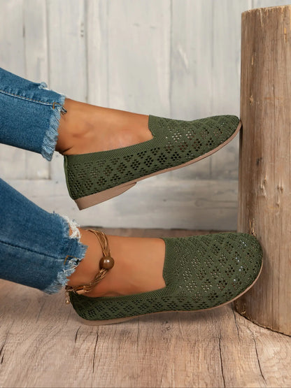 Women's Hollow Out Knit Shoes
