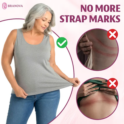 BraNova - Weiches Tanktop mit integriertem BH für Damen