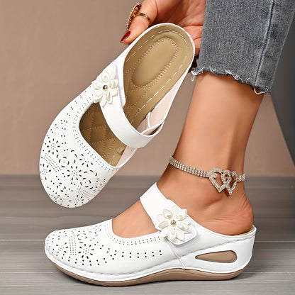 Orthopedic Wide-Toe Wedge Sandals – Lightweight & Non-Slip