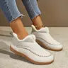 Women's Cozy Fleece-Lined Slip-On Ankle Boots