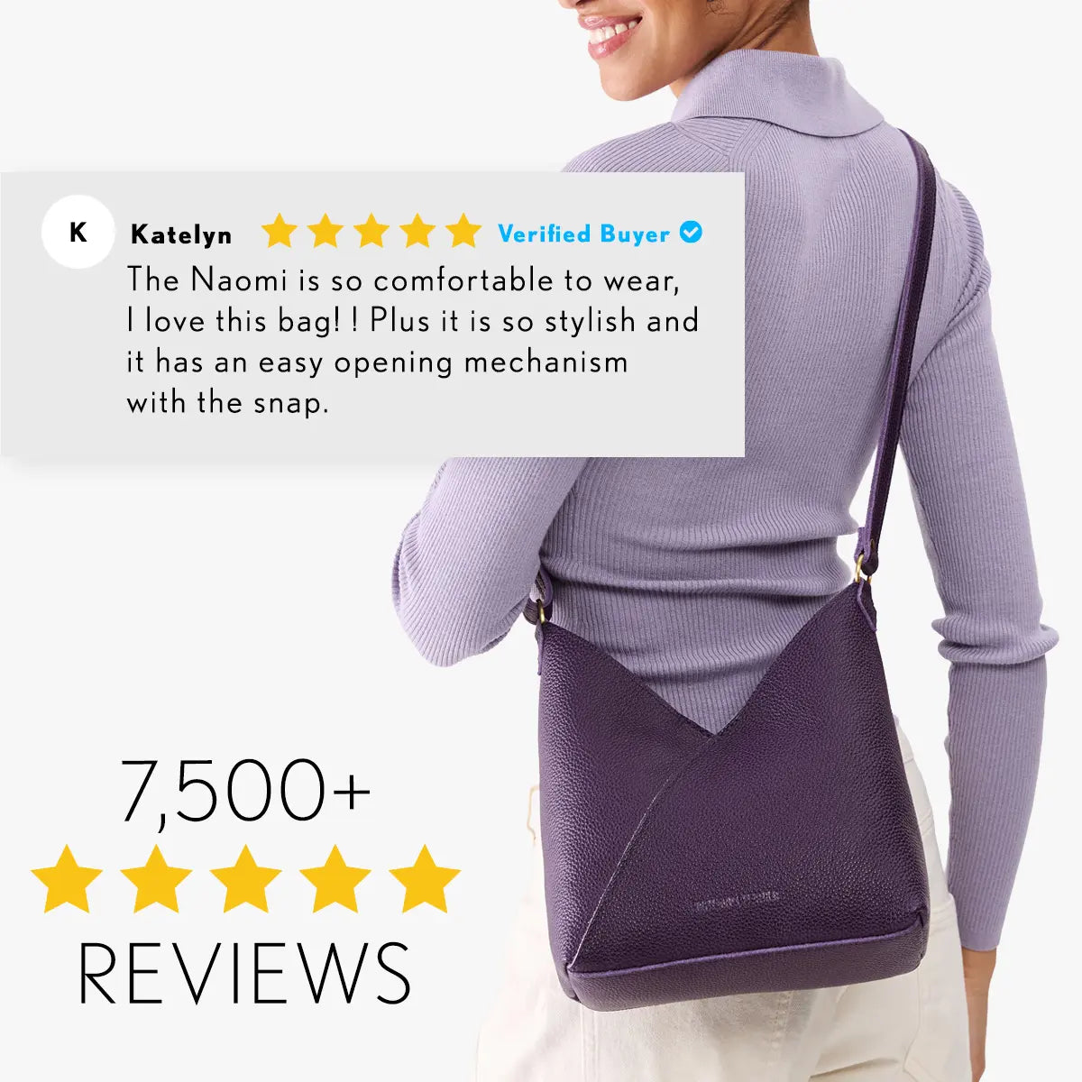 Portland Leather Naomi Shoulder Bag - Real Leather Crossbody & Slouchy Hobo Purse for Women